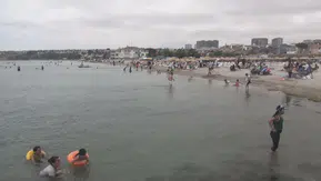 Silivri sahillerinde rüzgar ve dalgaya rağmen deniz keyfi