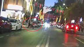 Samsun'da alkollü şahsın kavgası tek yumrukla bitti
