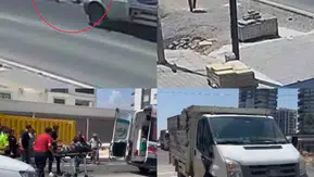 Mersin'de ehliyetsiz sürücü dehşeti kamerada