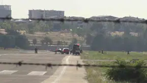 Yunuseli Havalimanı’nda yürekleri ağza getiren iniş