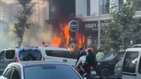 Beylikdüzü’nde bir binada korkutan yangın