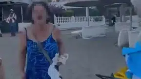 Seferihisar plajında anne ve kızına saldıran kadın serbest bırakıldı