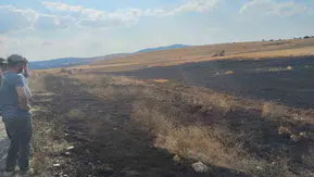 Eskişehir’de hasat faciasını köylüler önledi