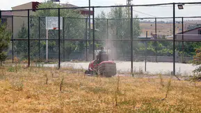 Talas’ta okul bahçeleri yeni döneme hazırlanıyor