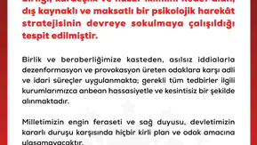 DMM uyardı Toplumsal birliği hedef alan psikolojik harekat var