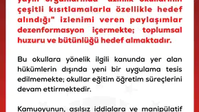 Azınlık okullarıyla ilgili yayılan iddialara devletten yanıt geldi