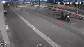 Nusaybin'de motosikletli saldırı kameraya yansıdı