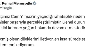 Bakan Memişoğlu, Cem Yılmaz’ın sağlık durumuyla ilgili bilgi verdi