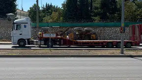 Burdur’da trafiği birbirine katan devrilme kazası