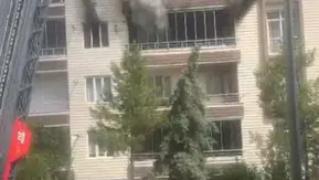 Diyarbakır'da korku dolu anlar: 9 katlı binada mahsur kalanlar merdivenle kurtarıldı