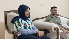 Yeşil-beyazlı formanın tutkusu: Konyasporlu yıldızlar Sude'nin evine konuk oldu