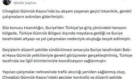 Cilvegözü Gümrük Kapısı'nda trafik akışı normale döndü