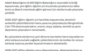 Okullarda yeni dönem öncesi hummalı çalışma: Binlerce yükümlü kolları sıvadı
