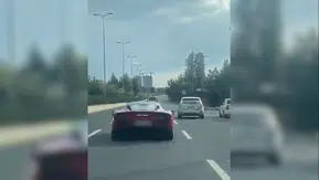 Ankara trafiğinde lüks araçla tehlikeli şov: Faturası ağır oldu
