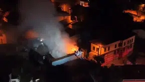 Gölyazı'da korku dolu anlar: Dernek başkanının evi küle döndü