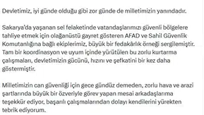 Sakarya'da sel felaketi: Devletin tüm imkanları seferber edildi