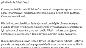 Konya'da yeşil sahalarda tarihi dayanışma: Filistin için tek yürek oldular