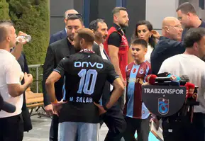 Trabzon’da tarihi gece Muhammed Salah şehre indi