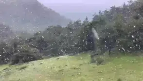 Haziran kapıdayken Akdağ’da kış geri döndü