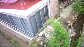 Amasya'da dev duvarın çöküşü saniye saniye kameraya yansıdı