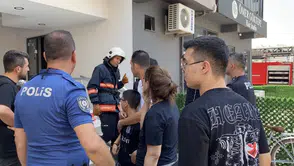 Mersin'de apartman dairesinde korkutan yangın