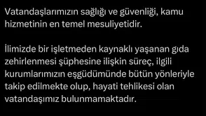 Osmaniye'de tatlı yiyen 53 kişi hastanelik oldu