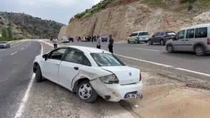 Adıyaman Besni yolunda iki araç birbirine girdi