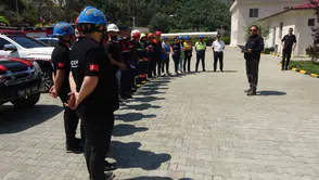 Artvin Barajı’nda nefes kesen yangın ve kurtarma tatbikatı