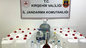 Kırşehir’de merdiven altı içki operasyonu