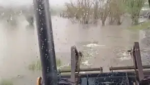 Bolu Gerede’de sağanak kabusu köyü sular altında bıraktı