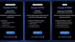 Google uygun fiyatlı yapay zeka aboneliğinin depolama kapasitesini ikiye katladı