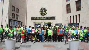 Uşak sokakları sağlıklı yaşam için pedallara ev sahipliği yaptı