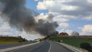 Keşan’daki çöp tesisinde çıkan yangın paniğe yol açtı
