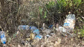 Aydın İkizdere Barajı çevresindeki çöpler yangın riski saçıyor