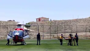 Malatya’da acil vaka için hava ambulansı havalandı