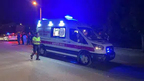 Karaman'da akşam saatlerinde kavşakta kaza