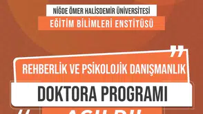 Niğde Ömer Halisdemir Üniversitesi'nden psikolojik danışmanlık alanında yeni doktora adımı
