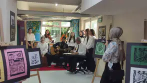 Devrek'te öğrencilerin sanatla buluştuğu gün