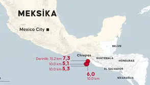 Meksika kıyılarında korkutan iki deprem