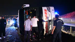 Kırıkkale yolunda gece vakti otobüs faciası