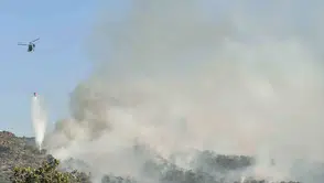 Eşme’de meşelik alanda yangın alarmı