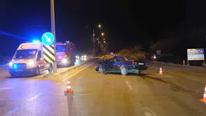 Karaman'da kavşak kazası 3 kişi hastanelik oldu