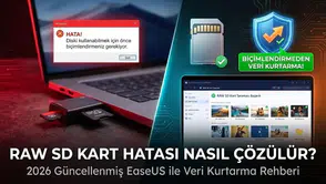 RAW SD kart sorunu Verilerinizi kaybetmeden kartınızı nasıl kurtarırsınız?