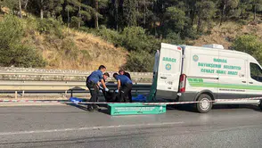 Manisa İzmir yolunda motosiklet kazası bir can aldı