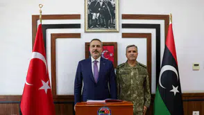 Bakan Fidan Libya’daki Türk askerlerini ziyaret etti