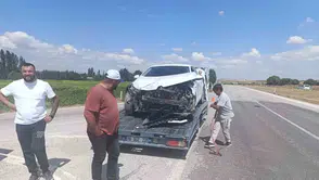 Çorum Alaca’da kavşak kazası İki kişi hastanelik oldu
