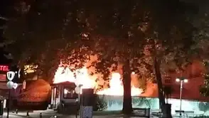 Tokat'ta asırlık Pervane Hamamı'nda yangın paniği