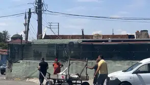 Çorlu trafiğinde at arabası dehşeti