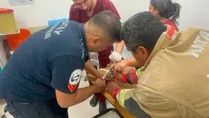 Hatay’da mutfakta kaza İtfaiye blenderı parçaladı