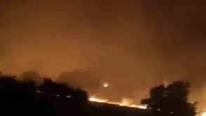 Adıyaman Gerger’de ormanlık alanda gece başlayan yangın sürüyor